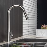 Casa si Gradina - Sanitare - Chiuveta bucatarie si accesorii - Baterii bucatarie - Baterie chiuveta bucatarie, Blackswan, Tip M42 cu smart senzor, model nichel, dimensiune 40 cm - Infinity.ro
