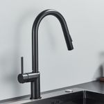 Casa si Gradina - Sanitare - Chiuveta bucatarie si accesorii - Baterii bucatarie - Baterie chiuveta bucatarie, Blackswan, Tip M382 cu 2 moduri si dus extractibil, model negru, dimensiune 39 cm - Infinity.ro