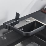 Casa si Gradina - Sanitare - Chiuveta bucatarie si accesorii - Baterii bucatarie - Baterie chiuveta bucatarie, Blackswan, Tip M47 pliabila - cu montare la geam, model negru, dimensiune 27.5 cm - Infinity.ro