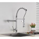 Casa si Gradina - Sanitare - Chiuveta bucatarie si accesorii - Baterii bucatarie - Baterie chiuveta bucatarie, Blackswan, Tip M117 cu 2 moduri, crom lucios, 48 cm - Infinity.ro