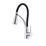 Casa si Gradina - Sanitare - Chiuveta bucatarie si accesorii - Baterii bucatarie - Baterie chiuveta bucatarie, Blackswan, Tip M65 cu LED, model crom, dimensiune 43 cm - Infinity.ro