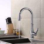 Casa si Gradina - Sanitare - Chiuveta bucatarie si accesorii - Baterii bucatarie - Baterie chiuveta bucatarie, Blackswan, Tip M90 cu 2 moduri, model crom, dimensiune 42 cm - Infinity.ro