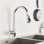 Casa si Gradina - Sanitare - Chiuveta bucatarie si accesorii - Baterii bucatarie - Baterie chiuveta bucatarie, Blackswan, Tip M80 cu 3 moduri, model crom, dimensiune 38 cm - Infinity.ro