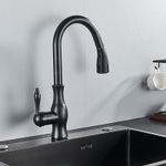 Casa si Gradina - Sanitare - Chiuveta bucatarie si accesorii - Baterii bucatarie - Baterie chiuveta bucatarie, Blackswan, Tip M89 cu 2 moduri, model negru antichizat, dimensiune 42 cm - Infinity.ro