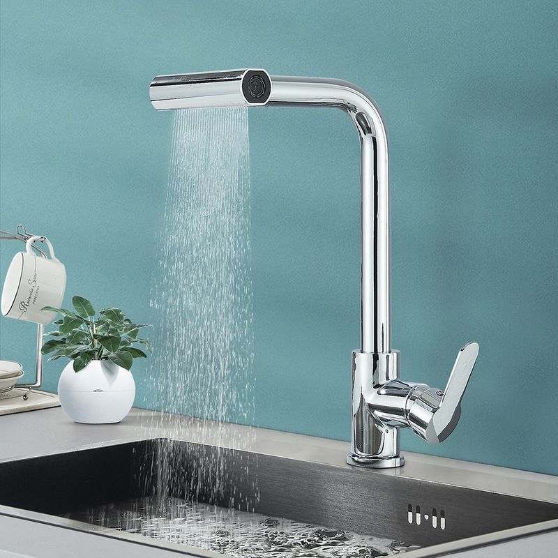 Casa si Gradina - Sanitare - Chiuveta bucatarie si accesorii - Baterii bucatarie - Baterie chiuveta bucatarie, Blackswan, Tip M368, model crom, cu dus mobil, pipa rotativa si 4 moduri, dimensiune 35 cm - Infinity.ro