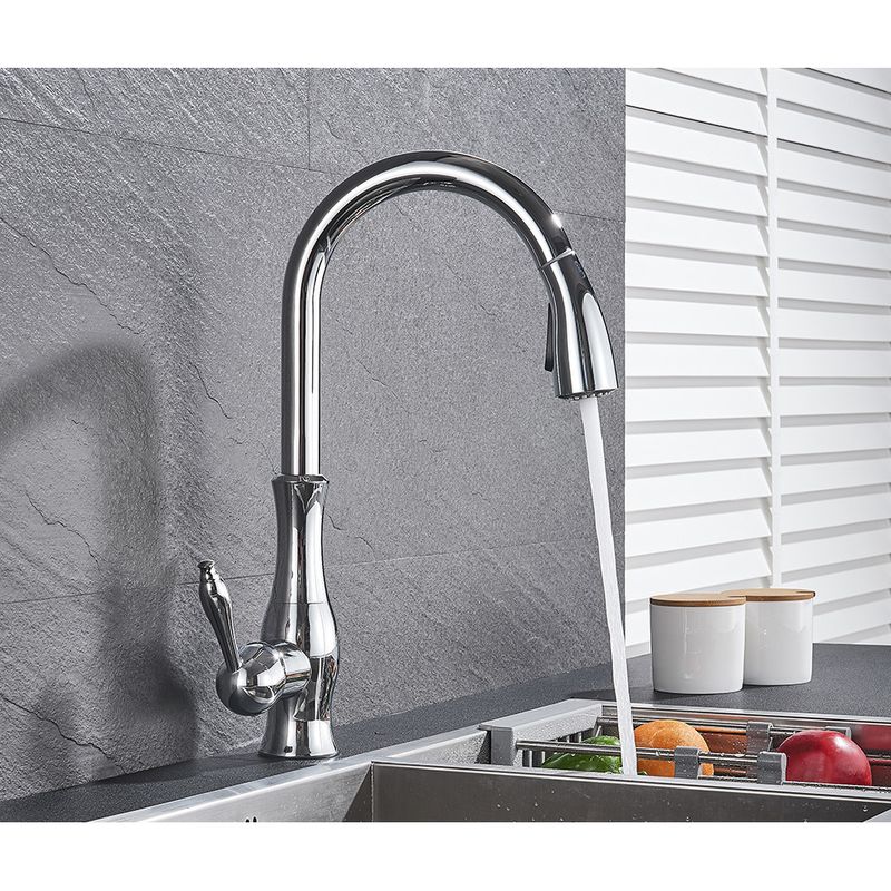 Casa si Gradina - Sanitare - Chiuveta bucatarie si accesorii - Baterii bucatarie - Baterie chiuveta bucatarie, Blackswan, Tip M90 cu 2 moduri, model crom, dimensiune 42 cm - Infinity.ro