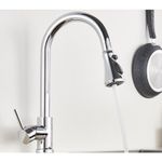 Casa si Gradina - Sanitare - Chiuveta bucatarie si accesorii - Baterii bucatarie - Baterie chiuveta bucatarie, Blackswan, Tip M80 cu 3 moduri, model crom, dimensiune 38 cm - Infinity.ro