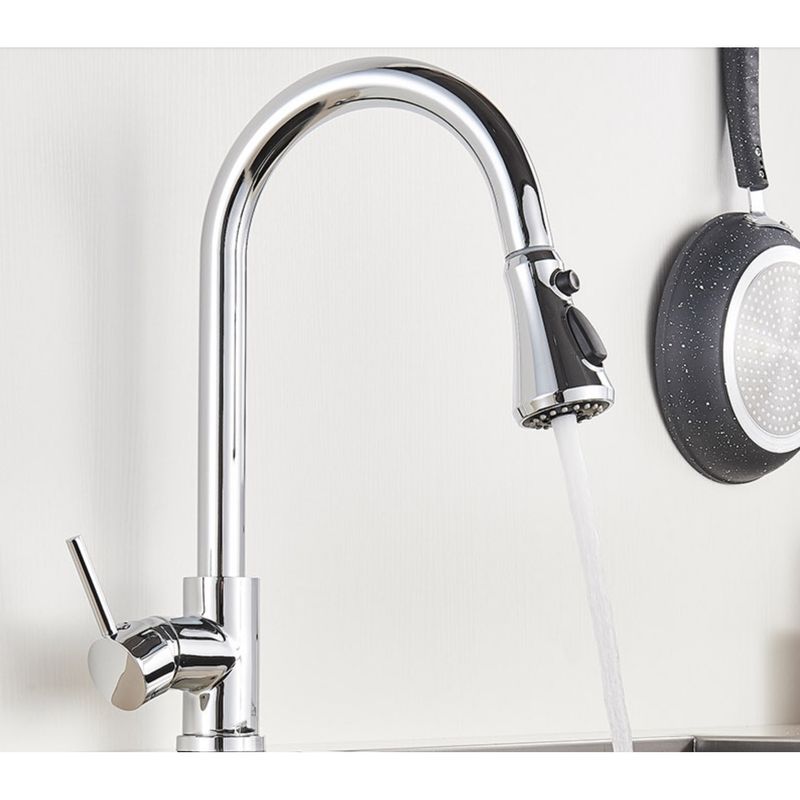Casa si Gradina - Sanitare - Chiuveta bucatarie si accesorii - Baterii bucatarie - Baterie chiuveta bucatarie, Blackswan, Tip M80 cu 3 moduri, model crom, dimensiune 38 cm - Infinity.ro