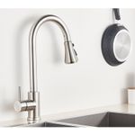 Casa si Gradina - Sanitare - Chiuveta bucatarie si accesorii - Baterii bucatarie - Baterie chiuveta bucatarie, Blackswan, Tip M81 cu 3 moduri, model nichel, dimensiune 42 cm - Infinity.ro