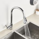 Casa si Gradina - Sanitare - Chiuveta bucatarie si accesorii - Baterii bucatarie - Baterie chiuveta bucatarie, Blackswan, Tip M80 cu 3 moduri, model crom, dimensiune 38 cm - Infinity.ro