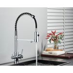 Casa si Gradina - Sanitare - Chiuveta bucatarie si accesorii - Baterii bucatarie - Baterie chiuveta bucatarie, Blackswan, Tip M249, model crom cu iesire pentru apa purificata, dimensiune 48 cm - Infinity.ro