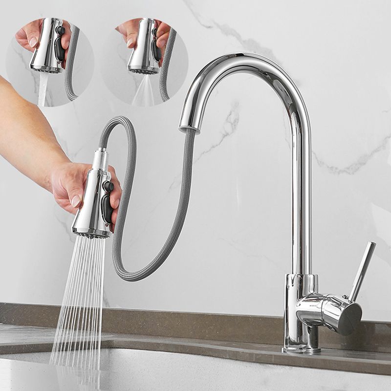 Casa si Gradina - Sanitare - Chiuveta bucatarie si accesorii - Baterii bucatarie - Baterie chiuveta bucatarie, Blackswan, Tip M80 cu 3 moduri, model crom, dimensiune 38 cm - Infinity.ro