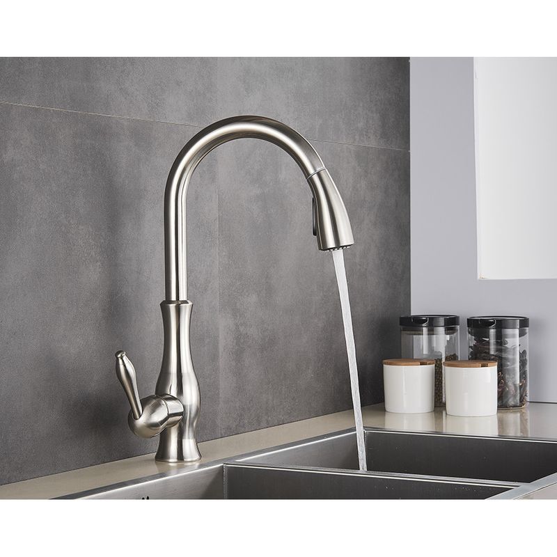 Casa si Gradina - Sanitare - Chiuveta bucatarie si accesorii - Baterii bucatarie - Baterie chiuveta bucatarie, Blackswan, Tip M93 cu senzor si 2 moduri, model nichel, dimensiune 42 cm - Infinity.ro