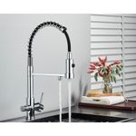 Casa si Gradina - Sanitare - Chiuveta bucatarie si accesorii - Baterii bucatarie - Baterie chiuveta bucatarie, Blackswan, Tip M249, model crom cu iesire pentru apa purificata, dimensiune 48 cm - Infinity.ro
