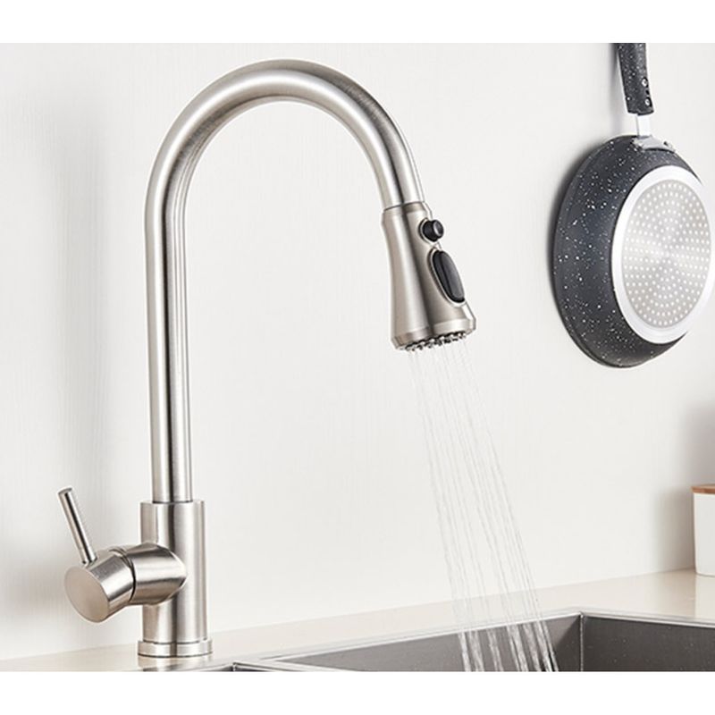 Casa si Gradina - Sanitare - Chiuveta bucatarie si accesorii - Baterii bucatarie - Baterie chiuveta bucatarie, Blackswan, Tip M81 cu 3 moduri, model nichel, dimensiune 42 cm - Infinity.ro