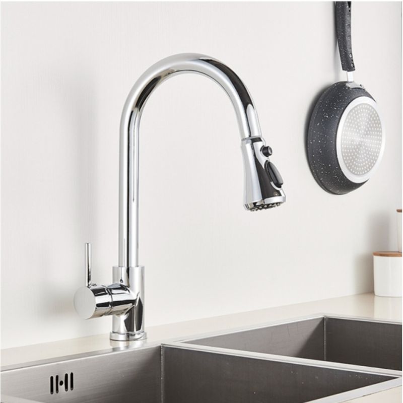 Casa si Gradina - Sanitare - Chiuveta bucatarie si accesorii - Baterii bucatarie - Baterie chiuveta bucatarie, Blackswan, Tip M83 cu senzor si 3 moduri, model crom, dimensiune 38 cm - Infinity.ro