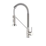 Casa si Gradina - Sanitare - Chiuveta bucatarie si accesorii - Baterii bucatarie - Baterie chiuveta bucatarie, Blackswan, Tip M151, cu 2 moduri, model nichel, dimensiune 39 cm - Infinity.ro
