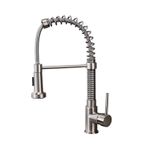 Casa si Gradina - Sanitare - Chiuveta bucatarie si accesorii - Baterii bucatarie - Baterie chiuveta bucatarie, Blackswan, Tip M163 cu 2 moduri, model nichel, dimensiune 43.5 cm - Infinity.ro