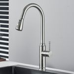 Casa si Gradina - Sanitare - Chiuveta bucatarie si accesorii - Baterii bucatarie - Baterie chiuveta bucatarie, Blackswan, Tip M312, model nichel mat cu 2 moduri si buton pauza, dimensiune 41 cm - Infinity.ro
