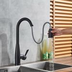 Casa si Gradina - Sanitare - Chiuveta bucatarie si accesorii - Baterii bucatarie - Baterie chiuveta bucatarie, Blackswan, Tip M224, cu senzor si doua moduri, model negru mat, dimensiune 44 cm - Infinity.ro