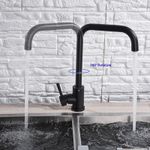 Casa si Gradina - Sanitare - Chiuveta bucatarie si accesorii - Baterii bucatarie - Baterie chiuveta bucatarie, Blackswan, Tip M209, model negru mat drept, dimensiune 34 cm - Infinity.ro