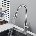 Casa si Gradina - Sanitare - Chiuveta bucatarie si accesorii - Baterii bucatarie - Baterie chiuveta bucatarie, Blackswan, Tip M312, model nichel mat cu 2 moduri si buton pauza, dimensiune 41 cm - Infinity.ro
