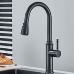 Casa si Gradina - Sanitare - Chiuveta bucatarie si accesorii - Baterii bucatarie - Baterie chiuveta bucatarie, Blackswan, Tip M311, model negru mat cu 2 moduri si buton pauza, dimensiune 41 cm - Infinity.ro