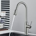 Casa si Gradina - Sanitare - Chiuveta bucatarie si accesorii - Baterii bucatarie - Baterie chiuveta bucatarie, Blackswan, Tip M312, model nichel mat cu 2 moduri si buton pauza, dimensiune 41 cm - Infinity.ro
