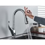 Casa si Gradina - Sanitare - Chiuveta bucatarie si accesorii - Baterii bucatarie - Baterie chiuveta bucatarie, Blackswan, Tip M169 cu senzor, 2 moduri si buton pauza, model crom, dimensiune 44.5 cm - Infinity.ro