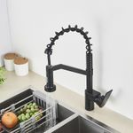Casa si Gradina - Sanitare - Chiuveta bucatarie si accesorii - Baterii bucatarie - Baterie chiuveta bucatarie, Blackswan, Tip M159, 2 moduri, model negru, dimensiune 45 cm - Infinity.ro