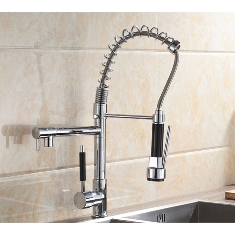 Casa si Gradina - Sanitare - Chiuveta bucatarie si accesorii - Baterii bucatarie - Baterie chiuveta bucatarie, Blackswan, Tip M115 cu 2 moduri, crom, 48 cm - Infinity.ro