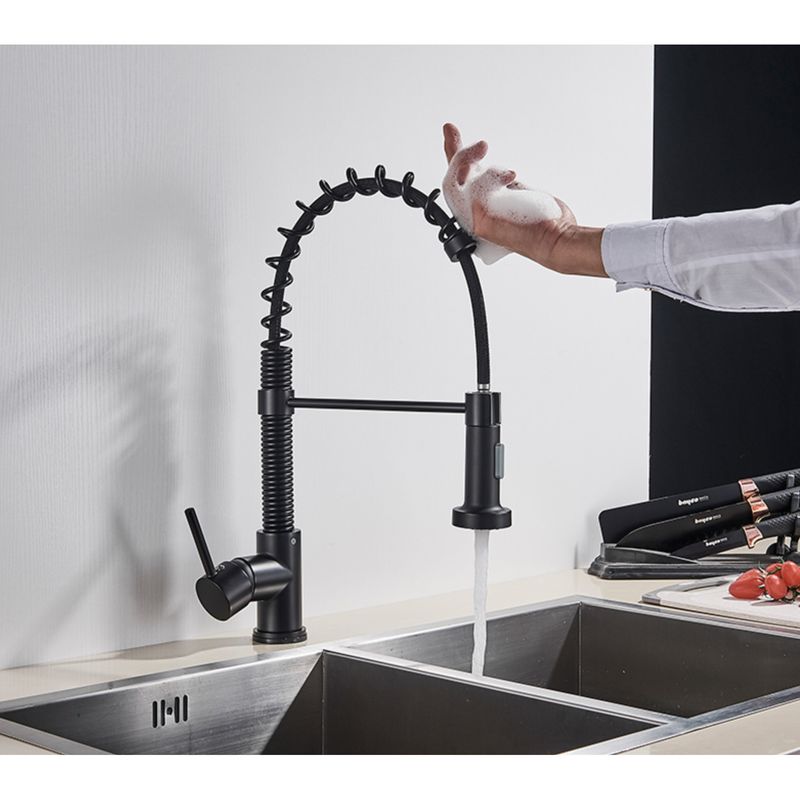 Casa si Gradina - Sanitare - Chiuveta bucatarie si accesorii - Baterii bucatarie - Baterie chiuveta bucatarie, Blackswan, Tip M156, cu senzor si 2 moduri, model negru mat, dimensiune 43 cm - Infinity.ro