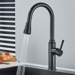 Casa si Gradina - Sanitare - Chiuveta bucatarie si accesorii - Baterii bucatarie - Baterie chiuveta bucatarie, Blackswan, Tip M311, model negru mat cu 2 moduri si buton pauza, dimensiune 41 cm - Infinity.ro