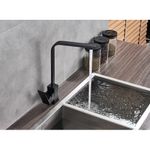 Casa si Gradina - Sanitare - Chiuveta bucatarie si accesorii - Baterii bucatarie - Baterie chiuveta bucatarie, Blackswan, Tip M194, model negru mat, dimensiune 33.6 cm - Infinity.ro
