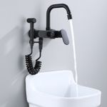 Casa si Gradina - Sanitare - Chiuveta bucatarie si accesorii - Baterii bucatarie - Baterie chiuveta bucatarie, Blackswan, Tip M202, cu doua moduri, model negru mat, dimensiune 16.5 cm - Infinity.ro