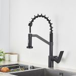 Casa si Gradina - Sanitare - Chiuveta bucatarie si accesorii - Baterii bucatarie - Baterie chiuveta bucatarie, Blackswan, Tip M159, 2 moduri, model negru, dimensiune 45 cm - Infinity.ro