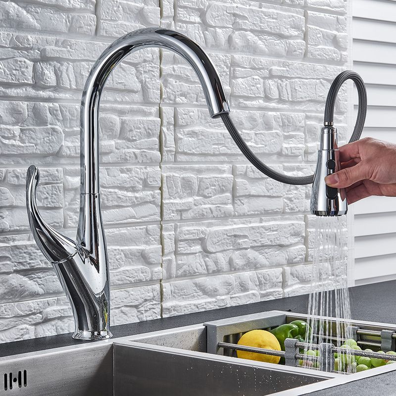 Casa si Gradina - Sanitare - Chiuveta bucatarie si accesorii - Baterii bucatarie - Baterie chiuveta bucatarie, Blackswan, Tip M169 cu senzor, 2 moduri si buton pauza, model crom, dimensiune 44.5 cm - Infinity.ro