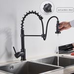 Casa si Gradina - Sanitare - Chiuveta bucatarie si accesorii - Baterii bucatarie - Baterie chiuveta bucatarie, Blackswan, Tip M156, cu senzor si 2 moduri, model negru mat, dimensiune 43 cm - Infinity.ro
