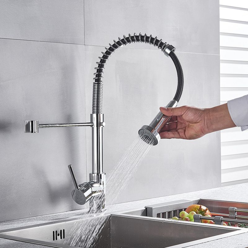 Casa si Gradina - Sanitare - Chiuveta bucatarie si accesorii - Baterii bucatarie - Baterie chiuveta bucatarie, Blackswan, Tip M103 cu 2 moduri, model crom, dimensiune 44 cm - Infinity.ro