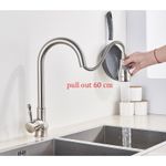 Casa si Gradina - Sanitare - Chiuveta bucatarie si accesorii - Baterii bucatarie - Baterie chiuveta bucatarie, Blackswan, Tip M204, cu doua moduri, model nichel, dimensiune 42 cm - Infinity.ro