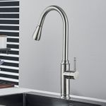 Casa si Gradina - Sanitare - Chiuveta bucatarie si accesorii - Baterii bucatarie - Baterie chiuveta bucatarie, Blackswan, Tip M312, model nichel mat cu 2 moduri si buton pauza, dimensiune 41 cm - Infinity.ro