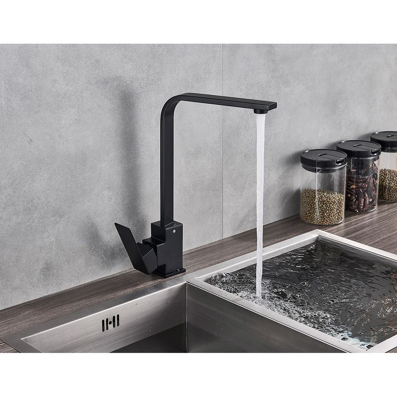 Casa si Gradina - Sanitare - Chiuveta bucatarie si accesorii - Baterii bucatarie - Baterie chiuveta bucatarie, Blackswan, Tip M194, model negru mat, dimensiune 33.6 cm - Infinity.ro