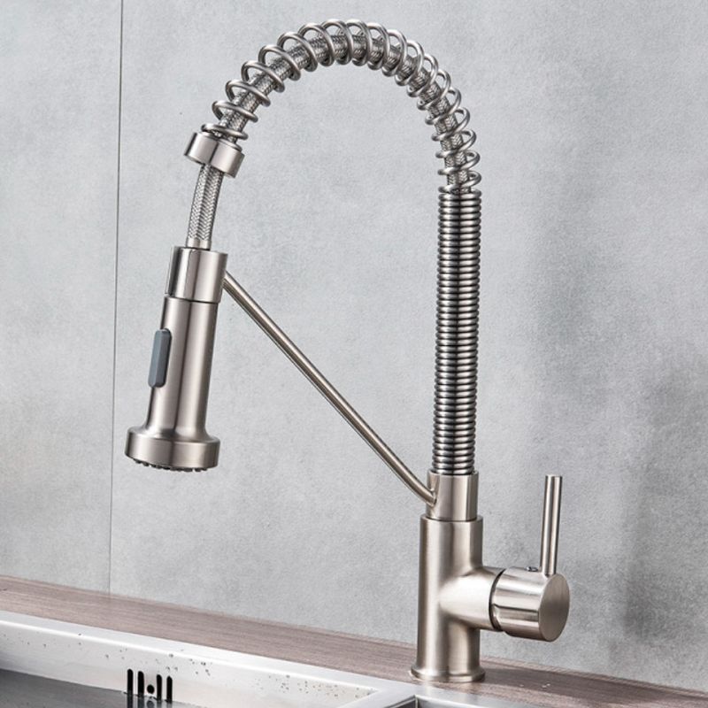 Casa si Gradina - Sanitare - Chiuveta bucatarie si accesorii - Baterii bucatarie - Baterie chiuveta bucatarie, Blackswan, Tip M151, cu 2 moduri, model nichel, dimensiune 39 cm - Infinity.ro
