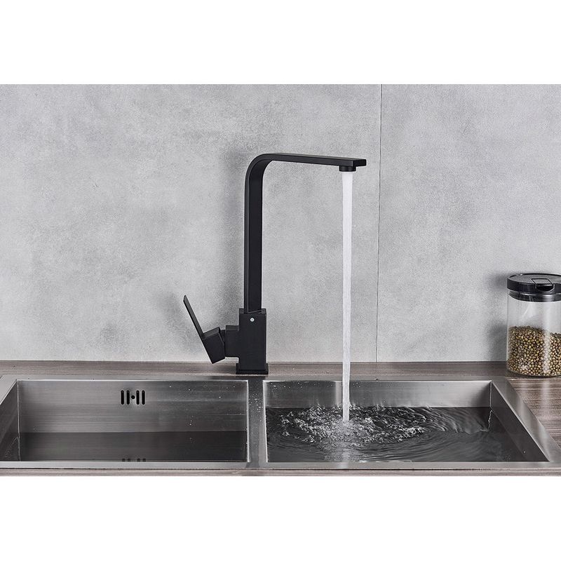 Casa si Gradina - Sanitare - Chiuveta bucatarie si accesorii - Baterii bucatarie - Baterie chiuveta bucatarie, Blackswan, Tip M194, model negru mat, dimensiune 33.6 cm - Infinity.ro