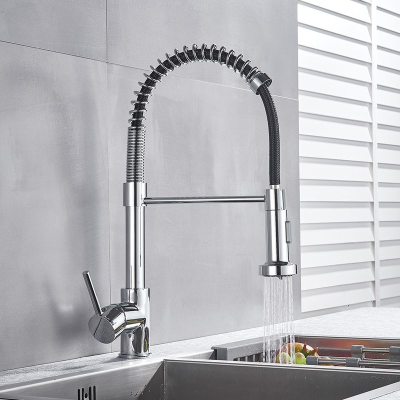Casa si Gradina - Sanitare - Chiuveta bucatarie si accesorii - Baterii bucatarie - Baterie chiuveta bucatarie, Blackswan, Tip M103 cu 2 moduri, model crom, dimensiune 44 cm - Infinity.ro