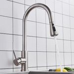 Casa si Gradina - Sanitare - Chiuveta bucatarie si accesorii - Baterii bucatarie - Baterie chiuveta bucatarie, Blackswan, Tip M72 cu 2 moduri si buton Pauza, model nichel, dimensiune 40 cm - Infinity.ro