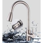 Casa si Gradina - Sanitare - Chiuveta bucatarie si accesorii - Baterii bucatarie - Baterie chiuveta bucatarie, Blackswan, Tip M78 cu 2 moduri, model nichel, dimensiune 40.5 cm - Infinity.ro
