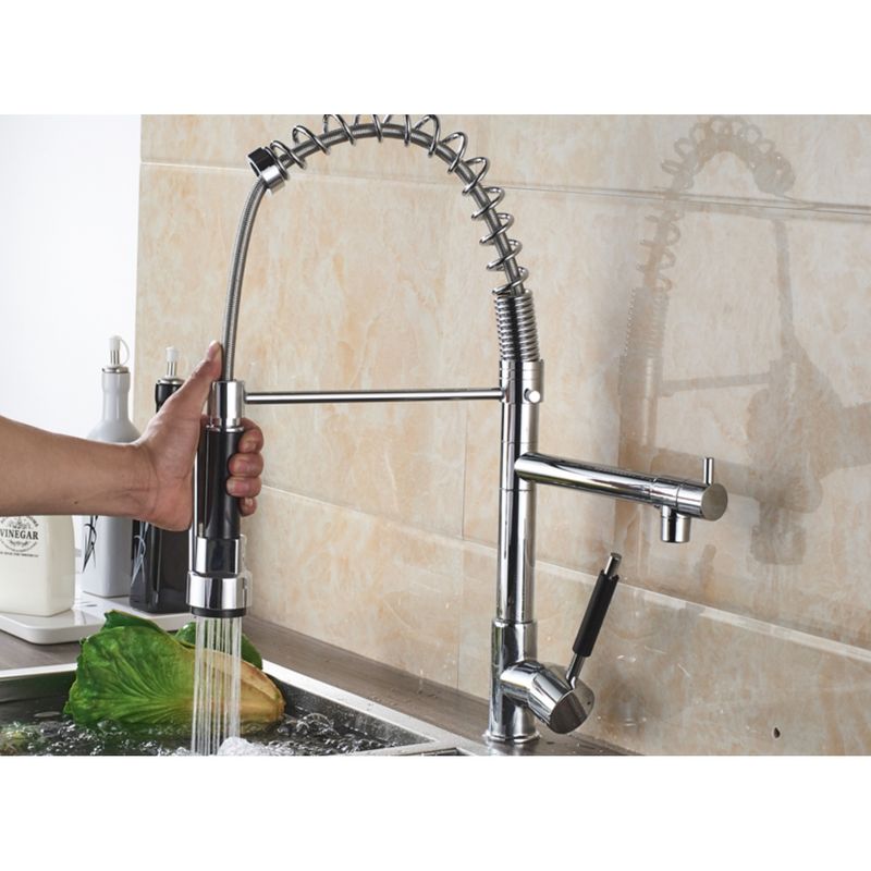 Casa si Gradina - Sanitare - Chiuveta bucatarie si accesorii - Baterii bucatarie - Baterie chiuveta bucatarie, Blackswan, Tip M115 cu 2 moduri, crom, 48 cm - Infinity.ro
