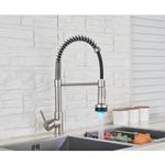 Casa si Gradina - Sanitare - Chiuveta bucatarie si accesorii - Baterii bucatarie - Baterie chiuveta bucatarie, Blackswan, Tip M155, cu LED si 2 moduri, model nichel mat, dimensiune 44 cm - Infinity.ro