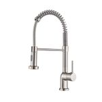 Casa si Gradina - Sanitare - Chiuveta bucatarie si accesorii - Baterii bucatarie - Baterie chiuveta bucatarie, Blackswan, Tip M158, 2 moduri, model nichel mat, dimensiune 45 cm - Infinity.ro